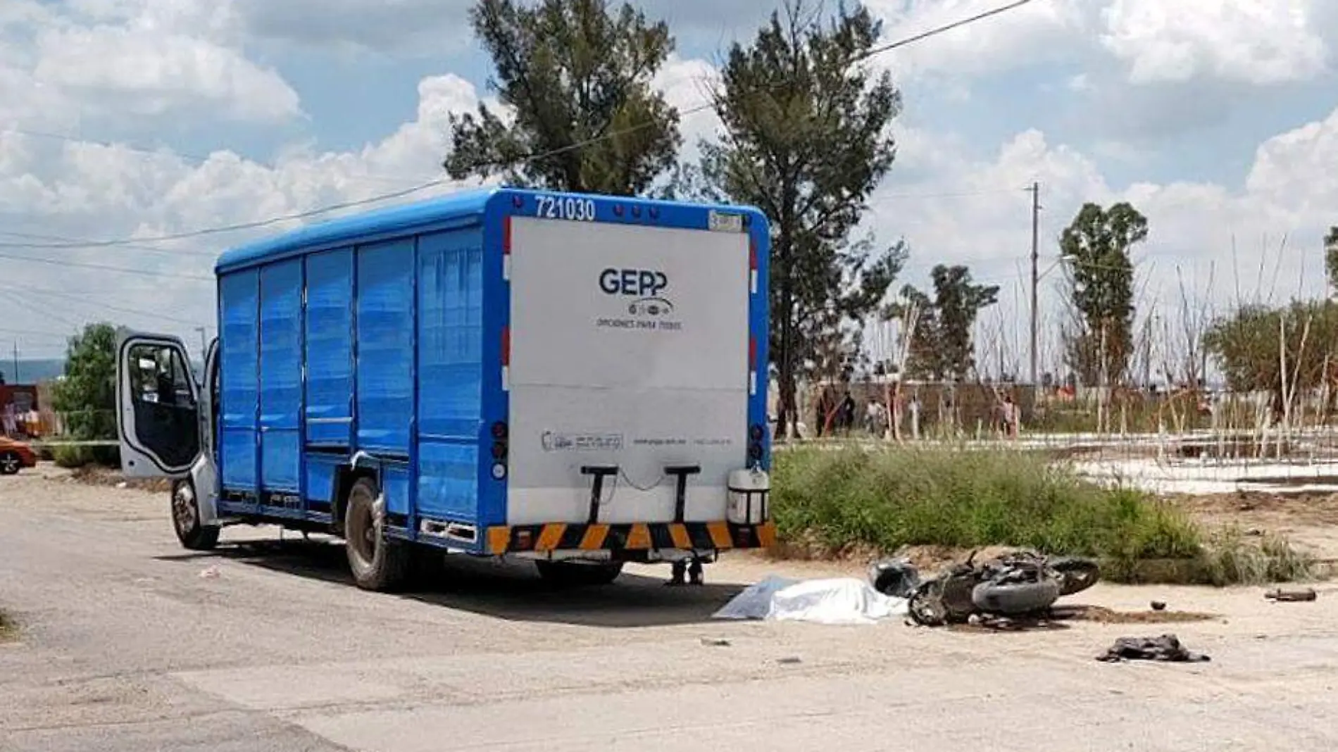 accidente camion vs moto